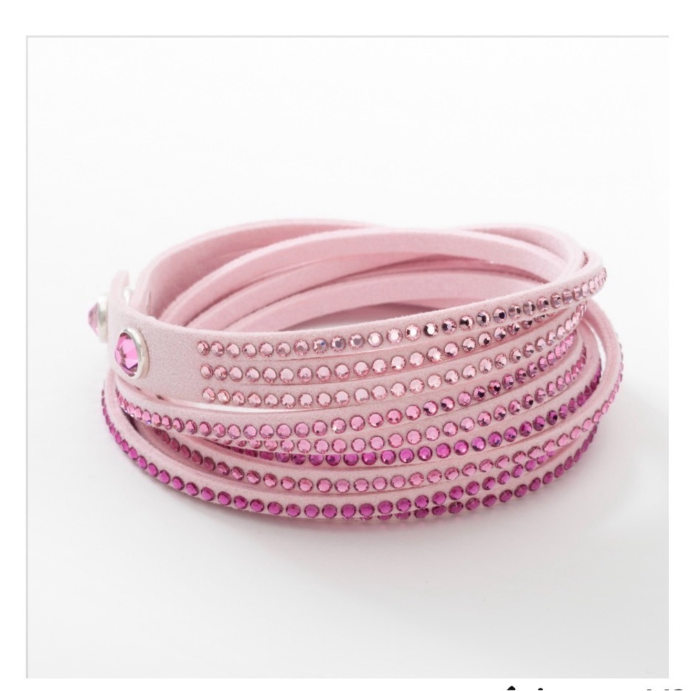 Touchstone Crystal Wrap-Star Bracelet, Pink
